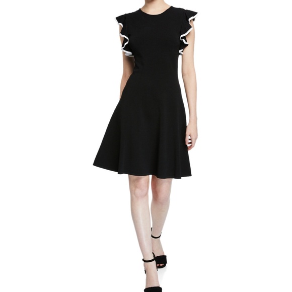 shoshanna black dress